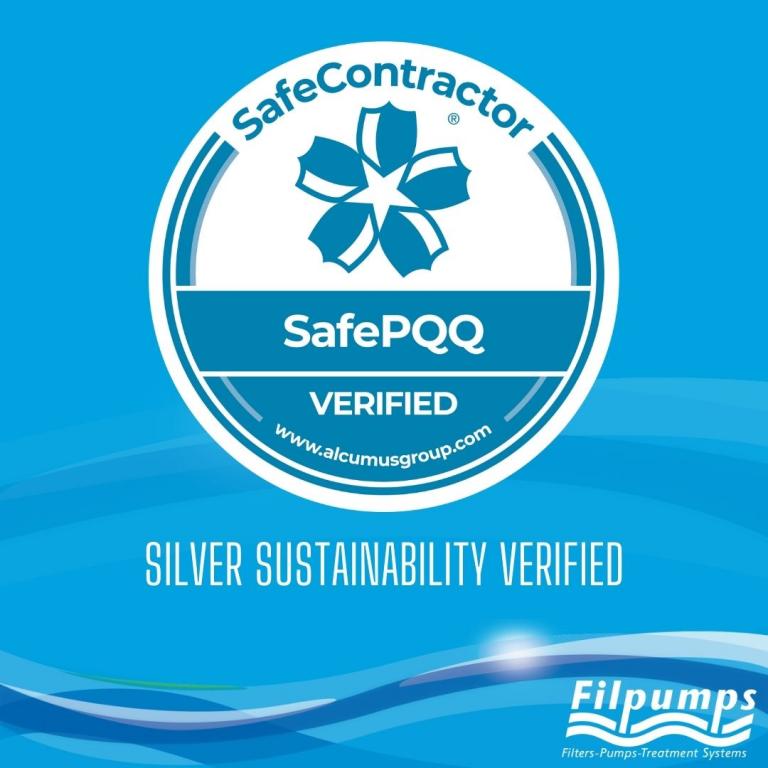 Filpumps awarded Silver Sustainability Verification