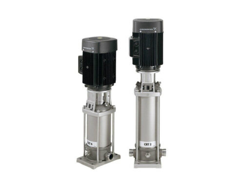 Grundfos CRT Titanium Vertical Multistage Pumps Complete With Direct Coupled 2900RPM Electric EFF2 (1.10kW & Above 3ph) Motor 400V 3ph 50Hz