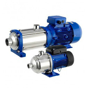 Lowara Horizontal Multistage Pumps in AISI 304 Stainless Steel - Series e-HM..S Single Phase (230/1/50) 1 HM