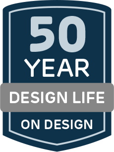 50 Year design life on design