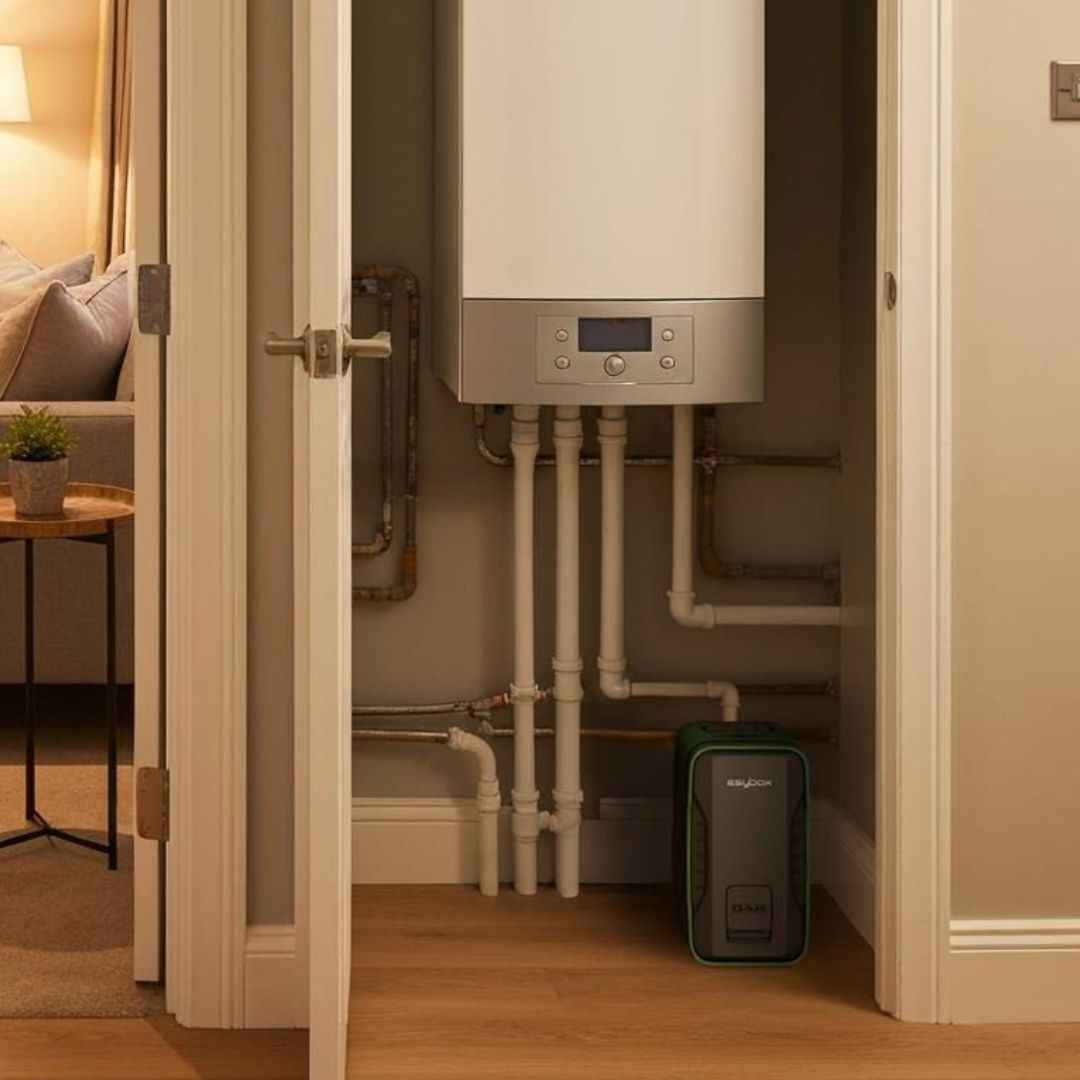 DAB Esybox Pop - next to boiler - FIlpumps